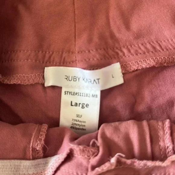 4/$12 Ruby Karat Peach High Waisted‎ Shorts - Picture 2 of 5